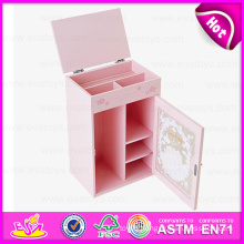 Beautiful Design Wooden Jewelry Box for Kids, Hot Selling Decorative Children Wooden Jewelry Boxes W09e005